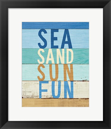 Framed Beachscape Inspiration VIII Print