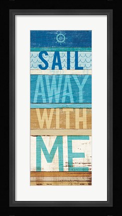 Framed Beachscape Inspiration III Print