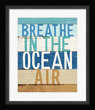 Framed Beachscape Inspiration V Print