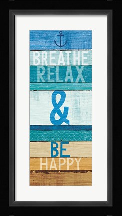 Framed Beachscape Inspiration I Print