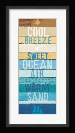 Framed Beachscape Inspiration II Print