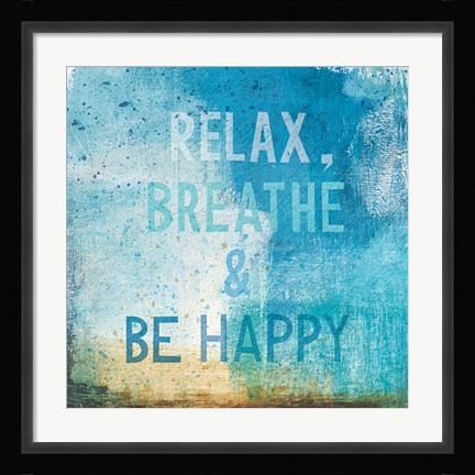 Framed Beachscape Abstract I Print