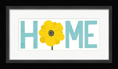 Framed Seaside Bouquet Home Print