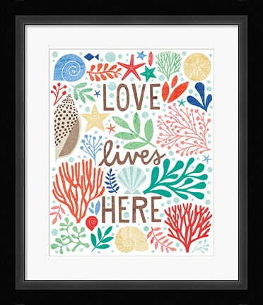 Framed Under Sea Treasures II Print