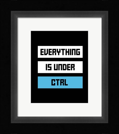 Framed Everything Under Control Print