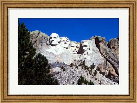 Framed Mt Rushmore Presidents, South Dakota Print