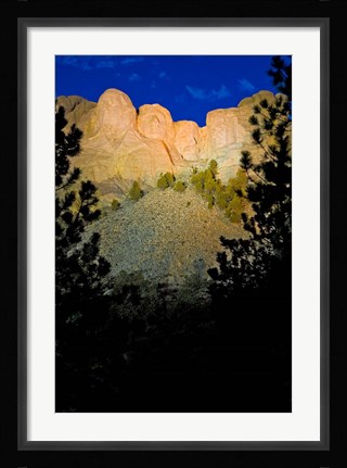 Framed South Dakota, Mount Rushmore National Memorial Print