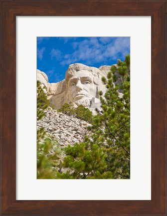 Framed Abraham Lincoln, Mount Rushmore, South Dakota Print