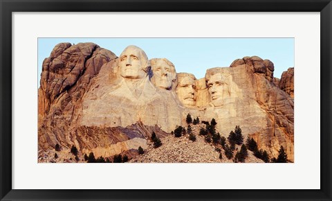 Framed View of Mount Rushmore, South Dakota Print