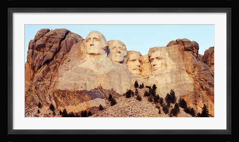 Framed View of Mount Rushmore, South Dakota Print
