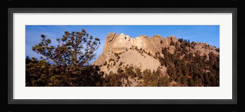 Framed View of Mount Rushmore National Memorial, Keystone, South Dakota Print