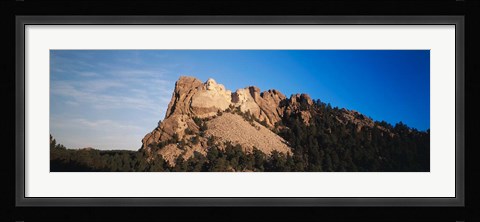 Framed View of Mount Rushmore National Memorial, Keystone, South Dakota Print