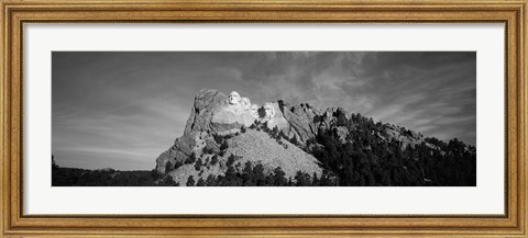 Framed Mt Rushmore National Monument and Black Hills Print