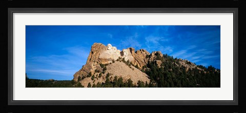 Framed Mt Rushmore National Monument and Black Hills, Keystone, South Dakota Print