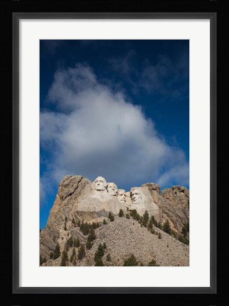 Framed USA, South Dakota, Black Hills, Mount Rushmore National Memorial Print