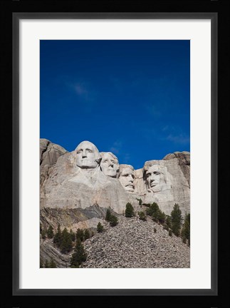 Framed Mount Rushmore National Memorial, Keystone, South Dakota Print