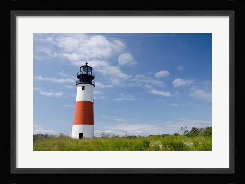 Framed Sankaty lighthouse, Nantucket Print