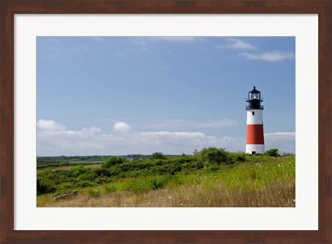 Framed Massachusetts, Nantucket, Sankaty lighthouse Print