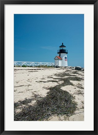Framed Nantucket Brant Point lighthouse, Massachusetts Print