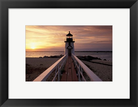 Framed Brant Point Lighthouse, Nantucket, Massachusetts Print