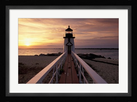 Framed Brant Point Lighthouse, Nantucket, Massachusetts Print