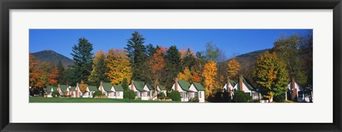Framed Cottages on a hill, Franconia Notch State Park, White Mountain National Forest, New Hampshire Print