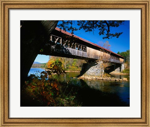 Framed New Hampshire, Blair Bridge, Pemigewasset River Print