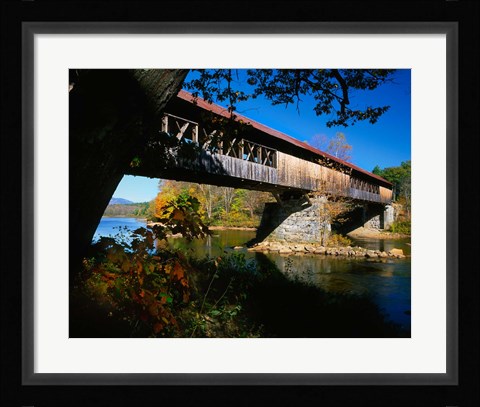Framed New Hampshire, Blair Bridge, Pemigewasset River Print