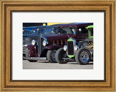 Framed New Hampshire, Epping Classic cars Print