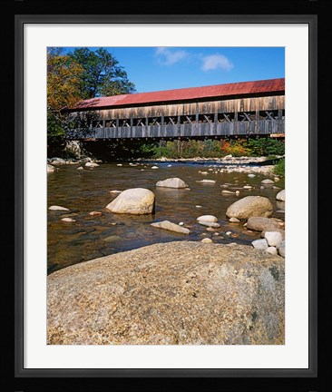 Framed Albany Covered Bridge, Swift River, White Mountain National Forest, New Hampshire Print