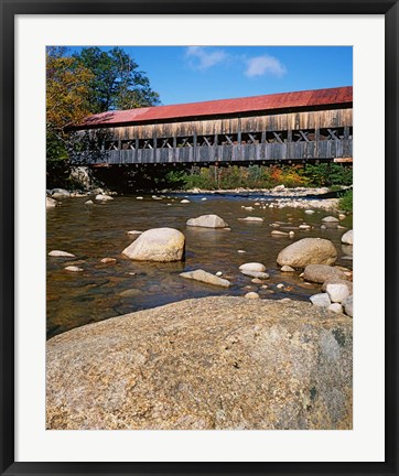 Framed Albany Covered Bridge, Swift River, White Mountain National Forest, New Hampshire Print