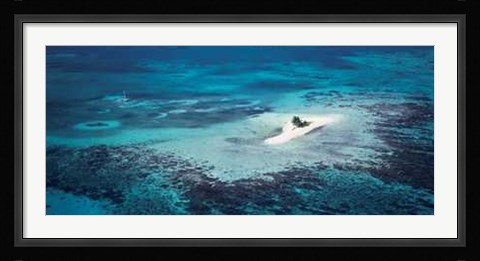 Framed In the Caribbean, Belize Print