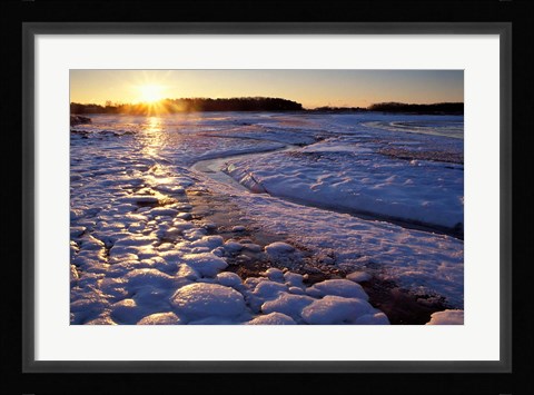 Framed Sunrise, New Hampshire Print