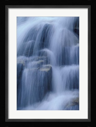 Framed Stairs Fall, Bumpus Brook, White Mountain National Forest, New Hampshire Print