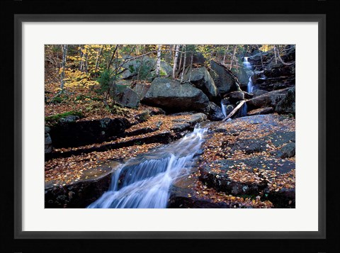Framed Champney Brook in White Mountains, New Hampshire Print