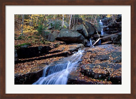 Framed Champney Brook in White Mountains, New Hampshire Print