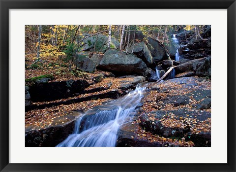 Framed Champney Brook in White Mountains, New Hampshire Print