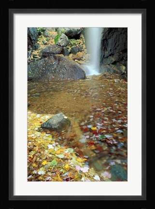 Framed Pitcher Falls in White Mountains, New Hampshire Print