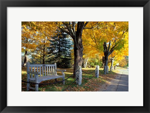 Framed Fall in New England, New Hampshire Print