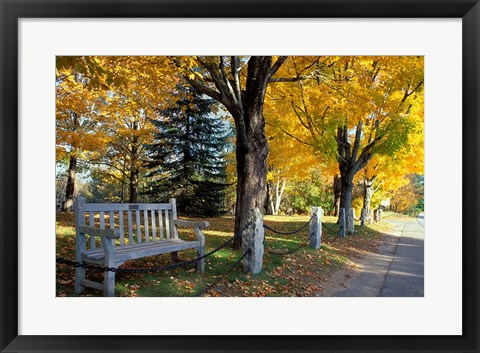 Framed Fall in New England, New Hampshire Print