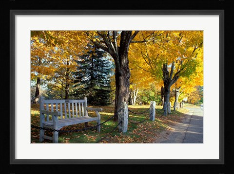 Framed Fall in New England, New Hampshire Print