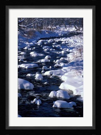 Framed Wildcat River, White Mountains, New Hampshire Print