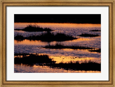 Framed Great Bay at Sunset, New Hampshire Print