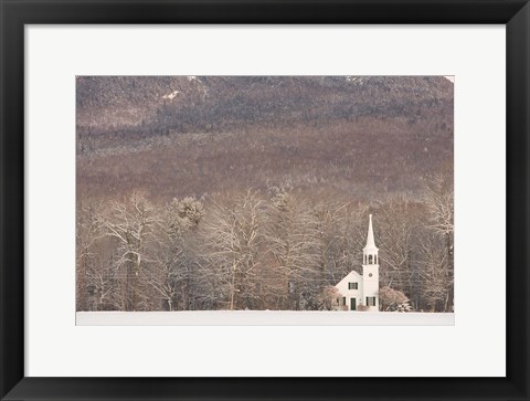 Framed Wonalancet Union Chapel, White Mountains, New Hampshire Print