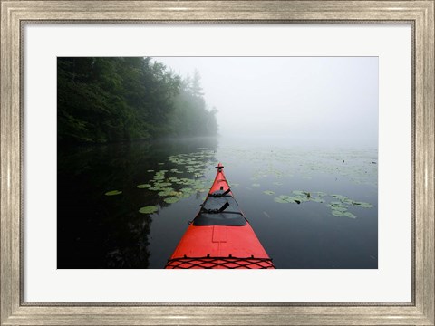 Framed Mirror Lake, Woodstock New Hampshire Print