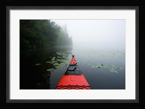 Framed Mirror Lake, Woodstock New Hampshire Print