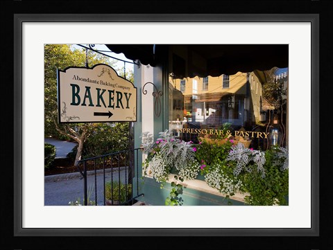Framed Bakery at Mill Falls Marketplace in Meredith, New Hampshire Print