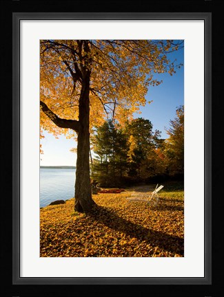 Framed Lodge at Lake Winnipesauke, New Hampshire Print