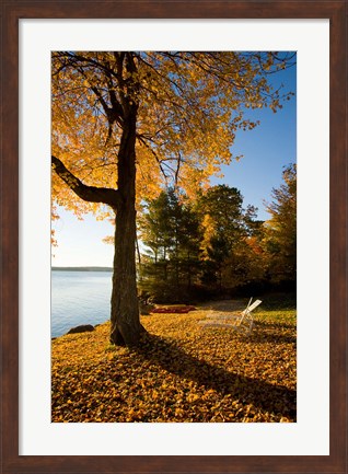 Framed Lodge at Lake Winnipesauke, New Hampshire Print