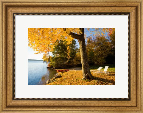 Framed Lodge, Lake Winnipesauke, New Hampshire Print